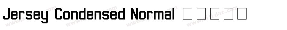Jersey-Condensed Normal字体转换